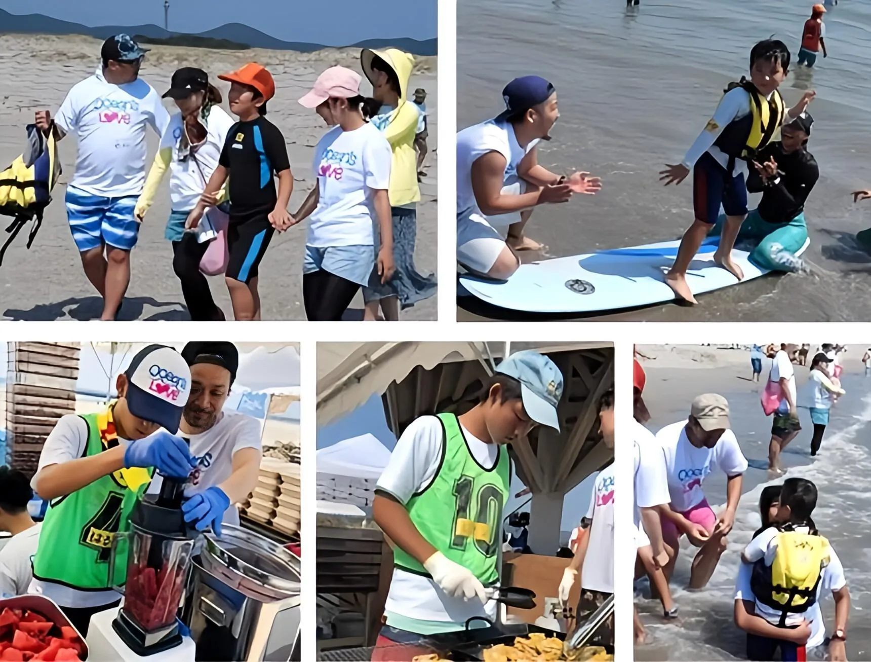 サーフィンスクールの様子