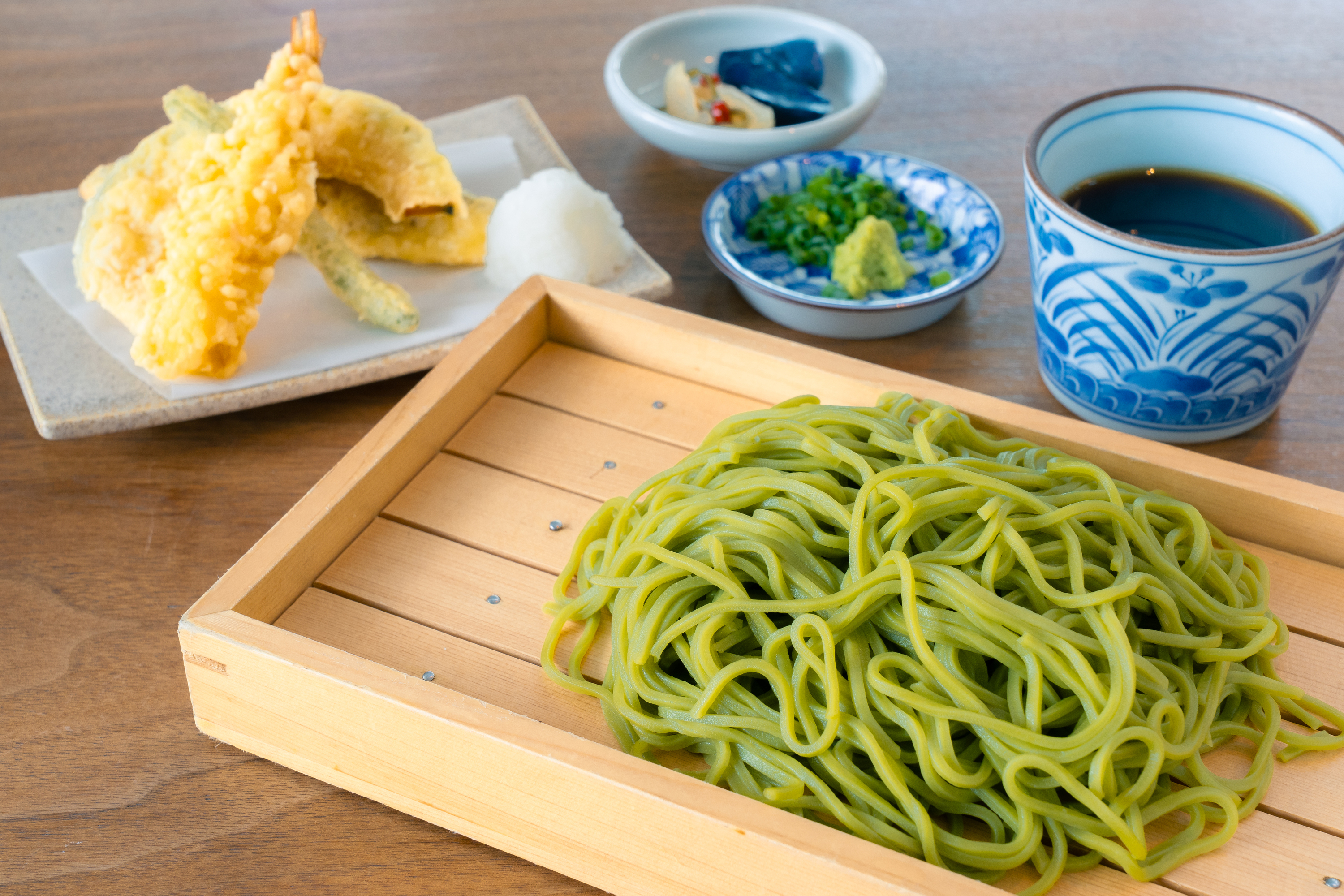 （いい乃じ）京都　茶そばと天ぷら：1800円.jpg